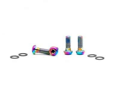 OAK COMPONENTS Titanium Screws for Brake Calliper M6 x 16 mm | 4 pieces | oilslick