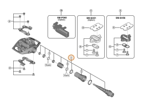 SHIMANO Pedal Axle PD-M536 | right