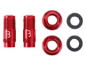 BBB CYCLING CoreCap Valve Caps 2 pieces | red