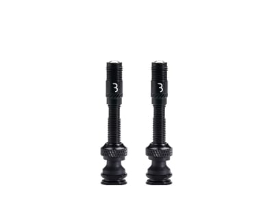 BBB CYCLING Tubeless Valve CoreCap AL 2 pieces | black
