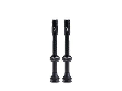 BBB CYCLING Tubeless Valve CoreCap AL 2 pieces | black 60 mm