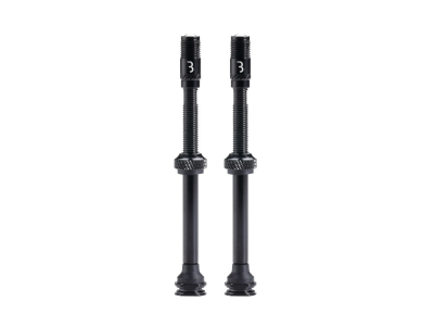 BBB CYCLING Tubeless Valve CoreCap AL 2 pieces | black 80 mm