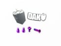 OAK COMPONENTS Titanium Bolts for Bottle Cage M5 x 15 mm | 4 pcs | Purple
