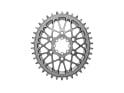 ABSOLUTE BLACK Chainring Direct Mount oval 6 mm Offset | 1-speed narrow wide for SRAM AXS Road and XPLR Gravel Cranks | titanium 40 Teeth