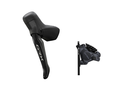 SHIMANO GRX Disc Brake Set Shift- | Brakelever BL-RS717 / ST-RX715 + BR-RX410 Flat Mount | 1x12-speed | single right - 12-speed