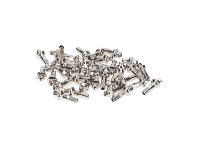 SAPIM Speichennippel Polyax Double Square XL Messing 2 mm | 16 mm silber