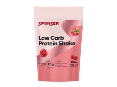 SPONSER Protein Drink Powder Low Carb Protein Shake Raspberry | 500g Bag