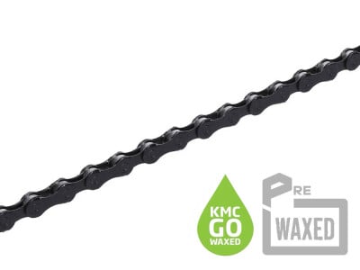 KMC pre-waxed Chain X12 Go Wax incl. Chain Lock | 12-speed | 126 links | Black Tech