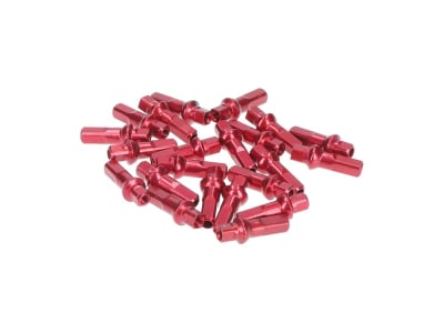 SAPIM Spoke Nipple Polyax Double Square Aluminum 2 mm | 16 mm red