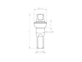 SAPIM Spoke Nipple Polyax Double Square Aluminum 2 mm |...