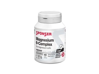 SPONSER Magnesium 6-Complex Dietary Supplement | 80 Capsules