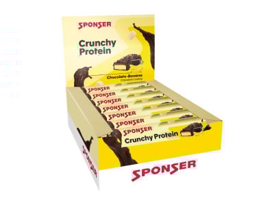 SPONSER Protein Bar Crunchy Protein Chocolate-Banana | 15 Bar Box