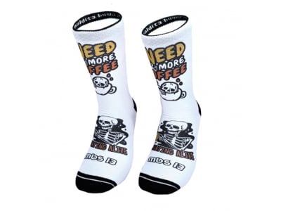 MALDITA BUENA SUERTE Socks Coffee Time | white