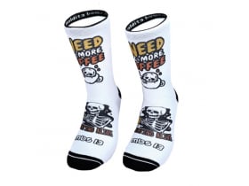 MALDITA BUENA SUERTE Socks Coffee Time | white