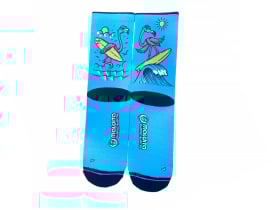 MALDITA BUENA SUERTE Socks Flamingo | blue