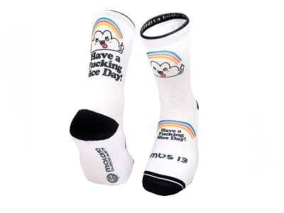 MALDITA BUENA SUERTE Socken Nice Day | weiß