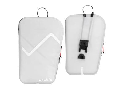 CYCLITE Fork Bag 01 Set | 2x 3,1 liter | light grey