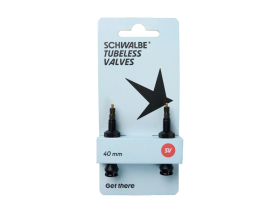 SCHWALBE Tubeless Valve Valves | 40 mm | Set 2 pcs. | black