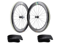 MICHE Wheelset  28" Kleos 67 + 2x VITTORIA Reifen Corsa Pro Full Black Limited Edition 28" | 700 x 28C SRAM XDR