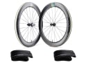MICHE Wheelset  28" Kleos 67 + 2x VITTORIA Reifen Corsa Pro Full Black Limited Edition 28" | 700 x 28C Shimano Road