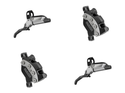 SRAM Scheibenbremse Maven Ultimate Stealth B1 | schwarz / silber Set | Vorderrad und Hinterrad | Carbonhebel