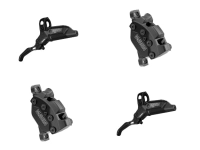 SRAM Scheibenbremse Maven Silver Stealth B1 | schwarz eloxiert Set | Vorderrad und Hinterrad