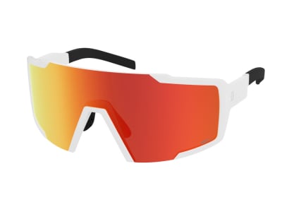 SCOTT Sonnenbrille Shield white matt / AMP red chrome