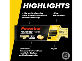 POWERBAR Energy Gel Powergel Hydro Lemon Infused 67 ml