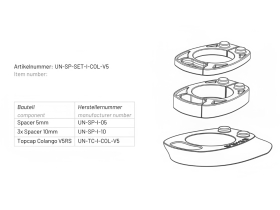 BIKE AHEAD COMPOSITES Headset Cover & Spacer Set for...