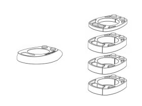 BIKE AHEAD COMPOSITES Headset Cover & Spacer Set for...