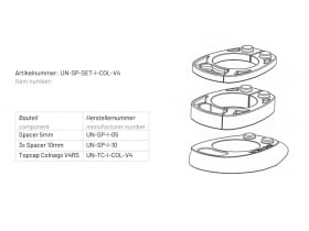 BIKE AHEAD COMPOSITES Headset Cover & Spacer Set for...
