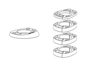 BIKE AHEAD COMPOSITES Headset Cover & Spacer Set for...