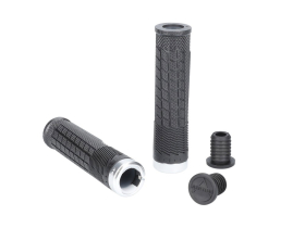 AERTIME Grips Decline Lock-On | Jet Black / Sonic Silver