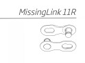 KMC Chain Lock Missing Link 11R EPT | 11-speed | 2 pieces | Silver
