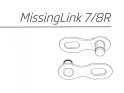 KMC Chain Lock Missing Link 7/8R EPT | 7- / 8-speed | 2 pieces | Silver