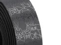 CICLOVATION Handlebar Tape Leather Touch Minimalism Happy Cats | black