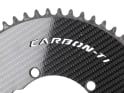 CARBON-TI Kettenblatt X-Aeroring für SRM Origin Powermeter | 4-Arm LK 110 asymmetrisch | 58 Zähne