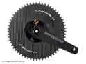 CARBON-TI Kettenblatt X-Aeroring für SRM Origin Powermeter | 4-Arm LK 110 asymmetrisch | 60 Zähne
