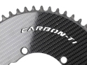 CARBON-TI Kettenblatt X-Aeroring für SRM Origin Powermeter | 4-Arm LK 110 asymmetrisch | 64 Zähne