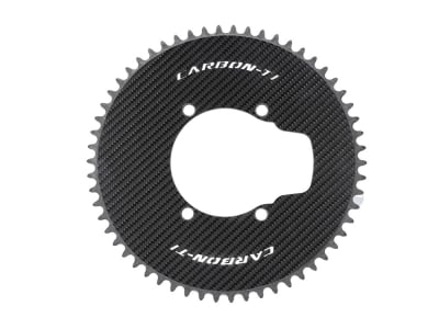 CARBON-TI Chainring X-Aeroring for Dura Ace FC-R9200 & Ultegra FC-R8100 | 4-arm LK 110 asymmetric | 64 Teeth