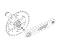 QO Bike Gear GRAVA Direct Mount Chainring | black 42 T