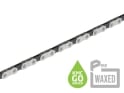KMC pre-waxed Kette X Flat Go Wax inkl. Kettenschloss | 12- / 13-fach | 126 Glieder | Silber-Schwarz