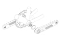 QO Bike Gear GRAVA Kurbel Direct Mount Gravel