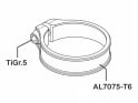 CARBON-TI Sattelklemme X-Clamp 3 | rot | 34,9 mm