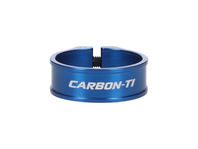 CARBON-TI Sattelklemme X-Clamp 3 | blau | 31,8 mm