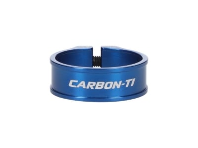 CARBON-TI Sattelklemme X-Clamp 3 | blau | 36,4 mm