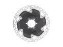 CARBON-TI Disc Rotor X-Rotor Aero | Center Lock AFS | 160 mm