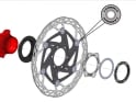CARBON-TI Disc Brake Rotor X-Rotor SteelCarbon 3 | Center Lock AFS | 140 mm