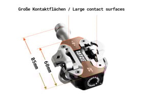 TATZE Pedals DC Titan | black / silver