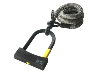 TEX-LOCK Textile Lock Eyelet incl. D-Lock 120 cm | Electric Grey